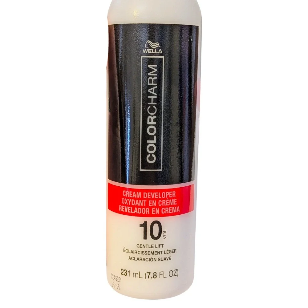 Wella Colorcharm 10 Vol Cream Developer 7.8 fl‎ oz Gentle Lift 2 Pack Lightener